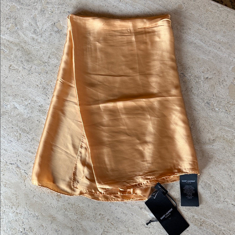 Saint Laurent 100% silk scarf